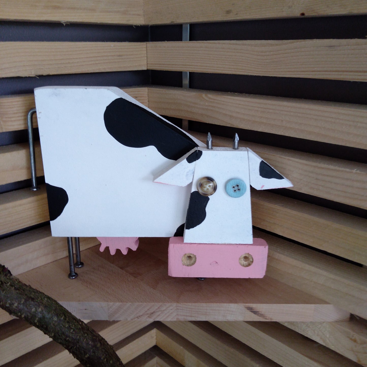 Vache déco tête à droite
