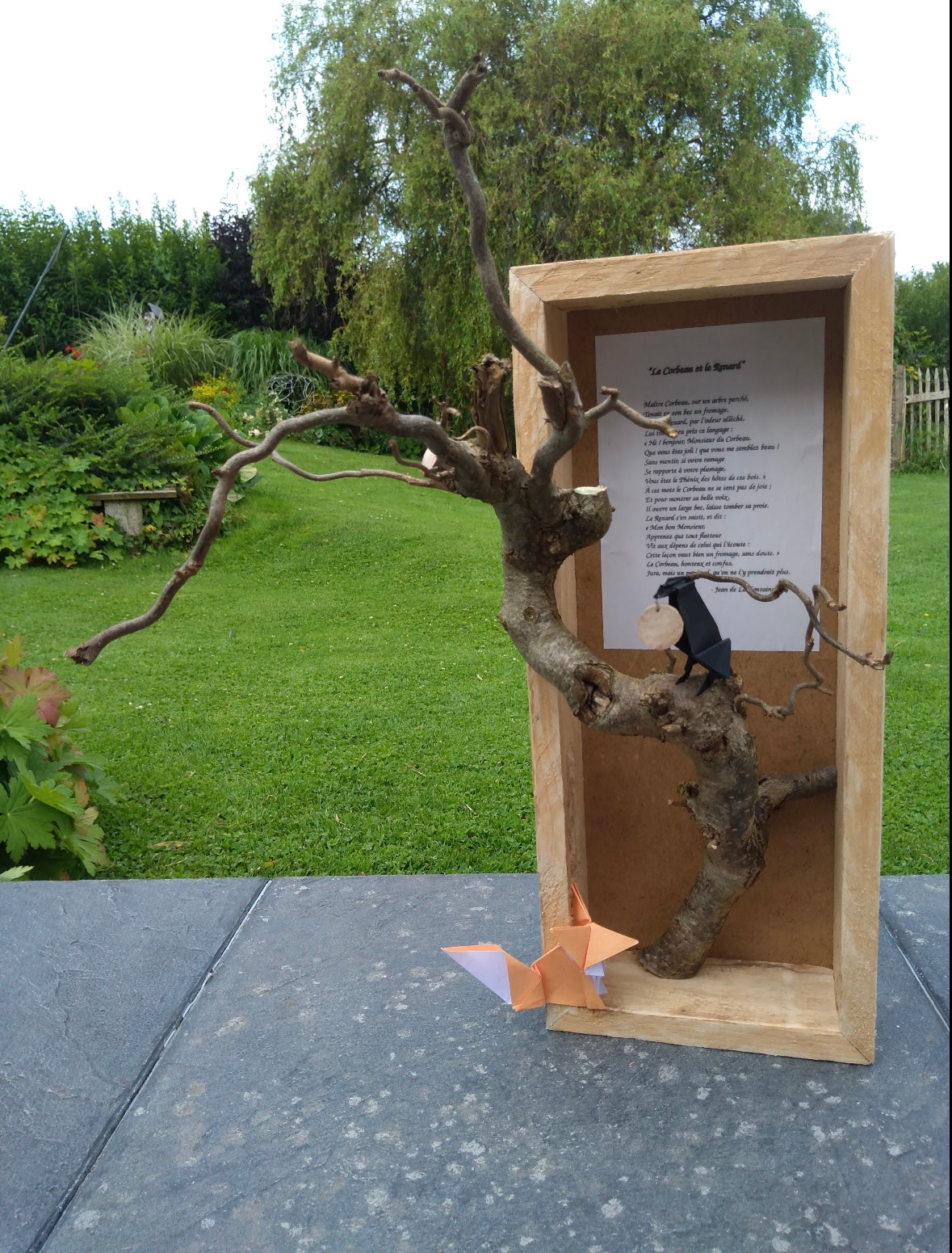 Cadre le corbeau et le renard