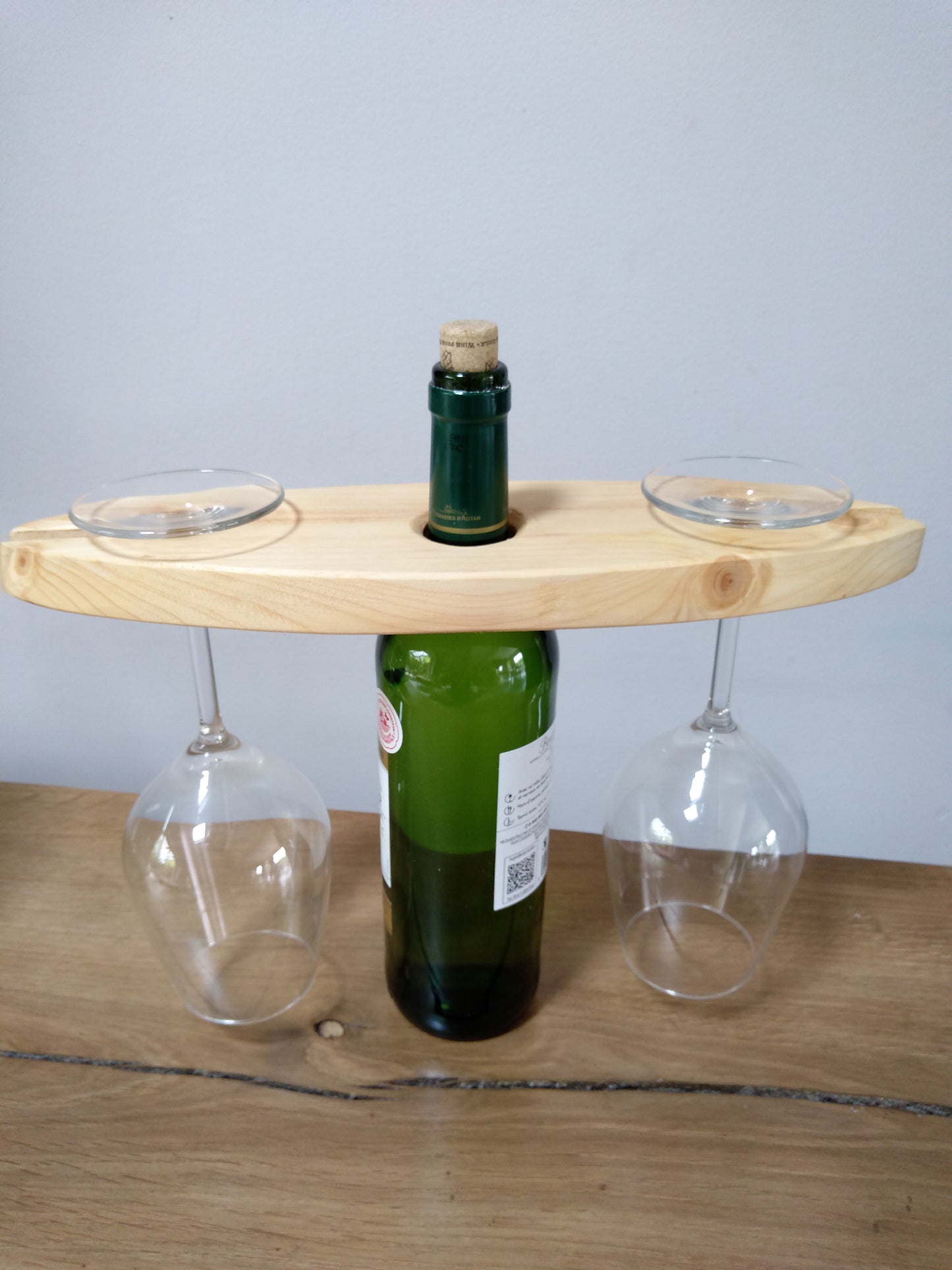 X Support verre à pied pour bouteille de vin