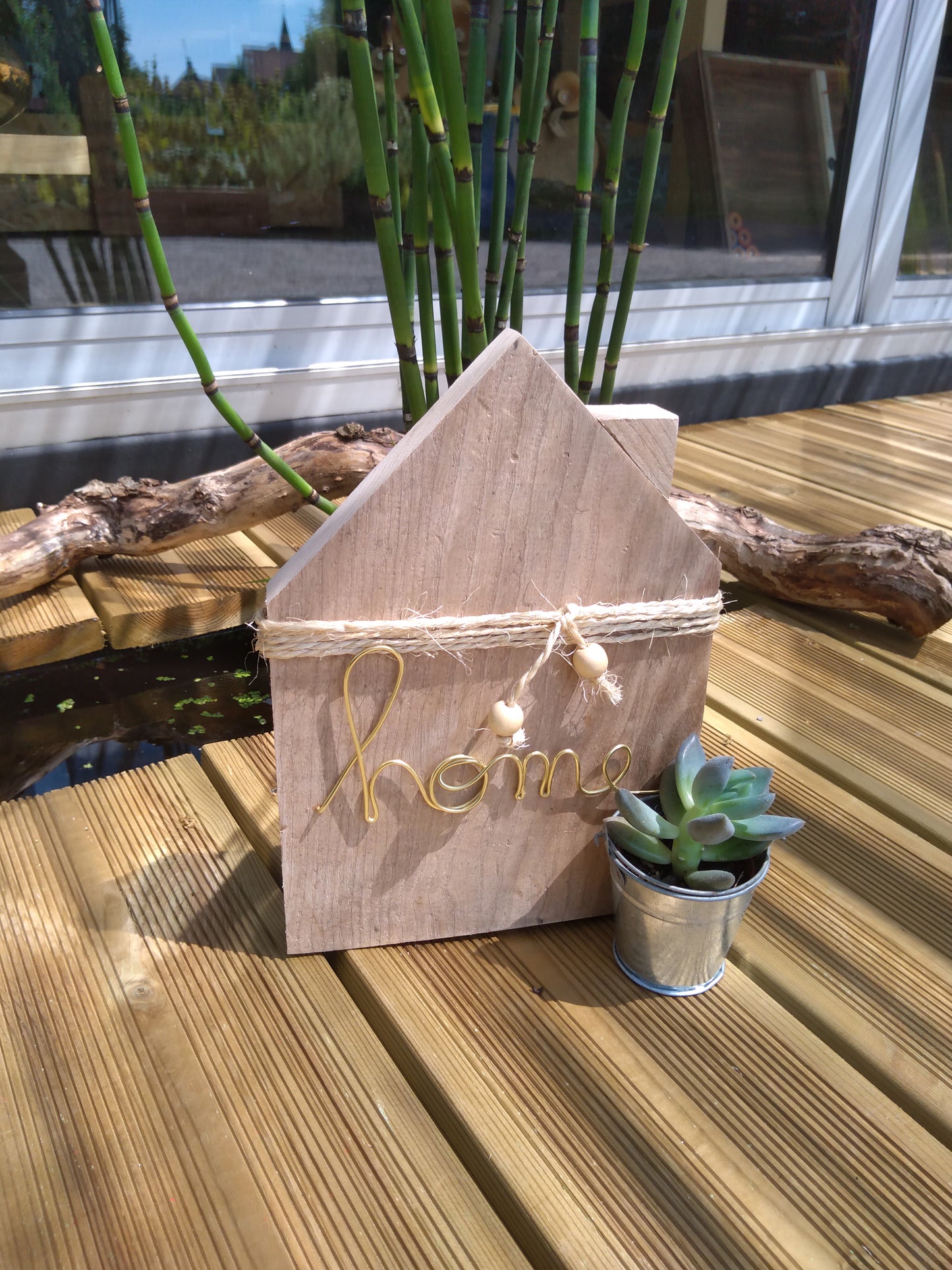Maisonnette déco avec crassula