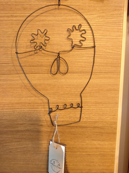 Squelette fil de fer 19cmx28cm