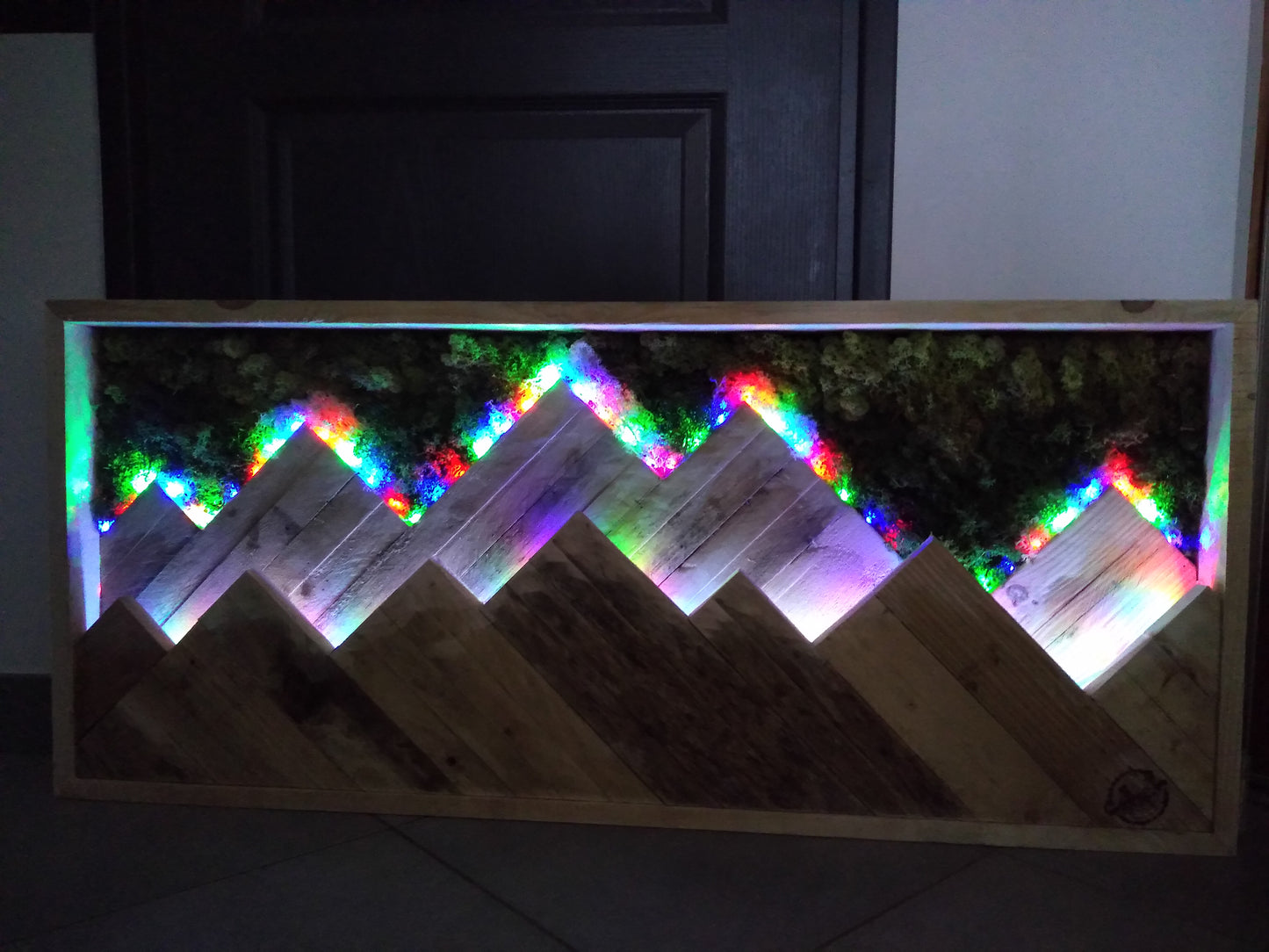 Cadre végétal stabilisé montagne 115x50x8cm (non expediable)