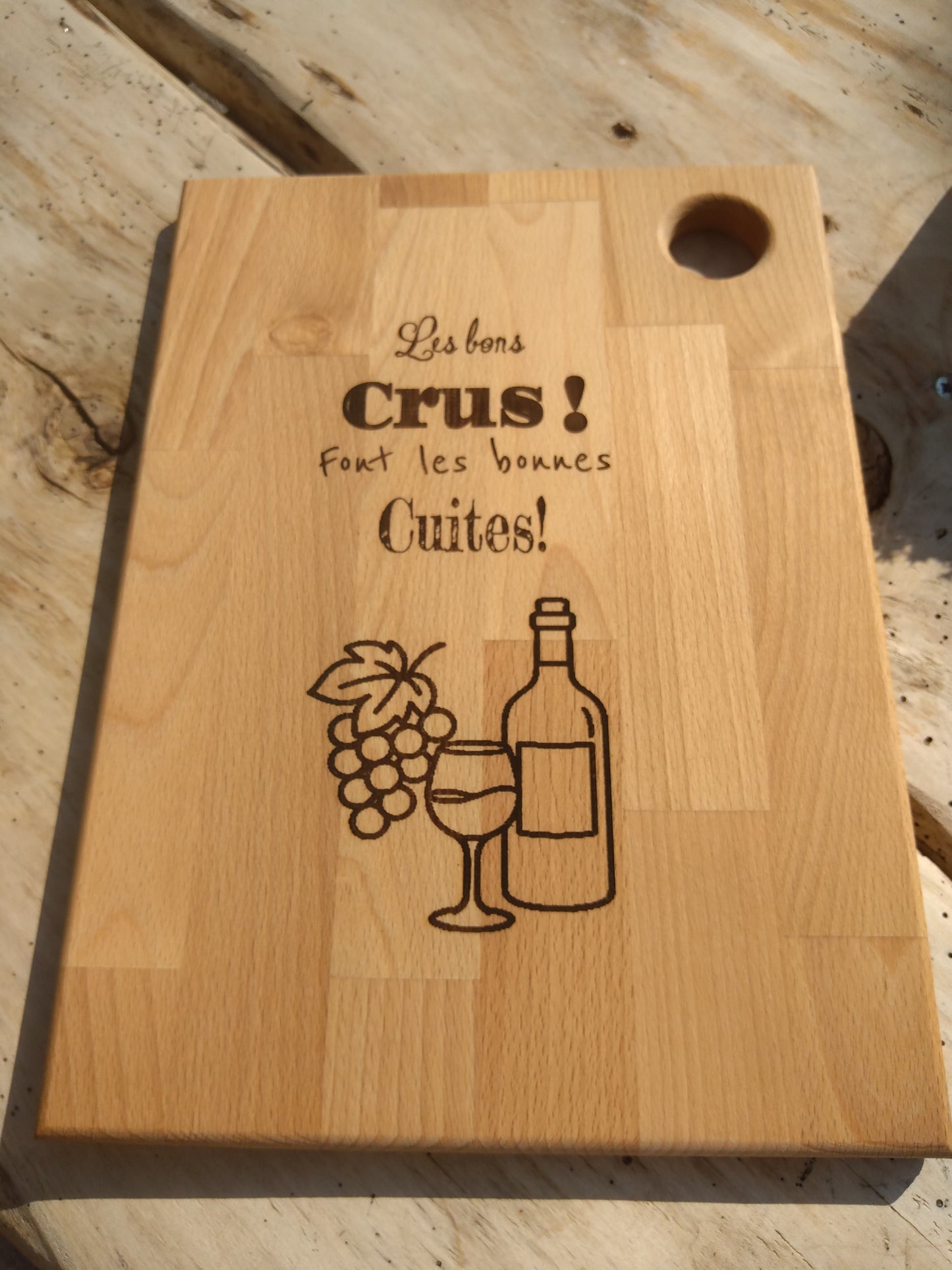 Planche apéritive "les bons crus..."