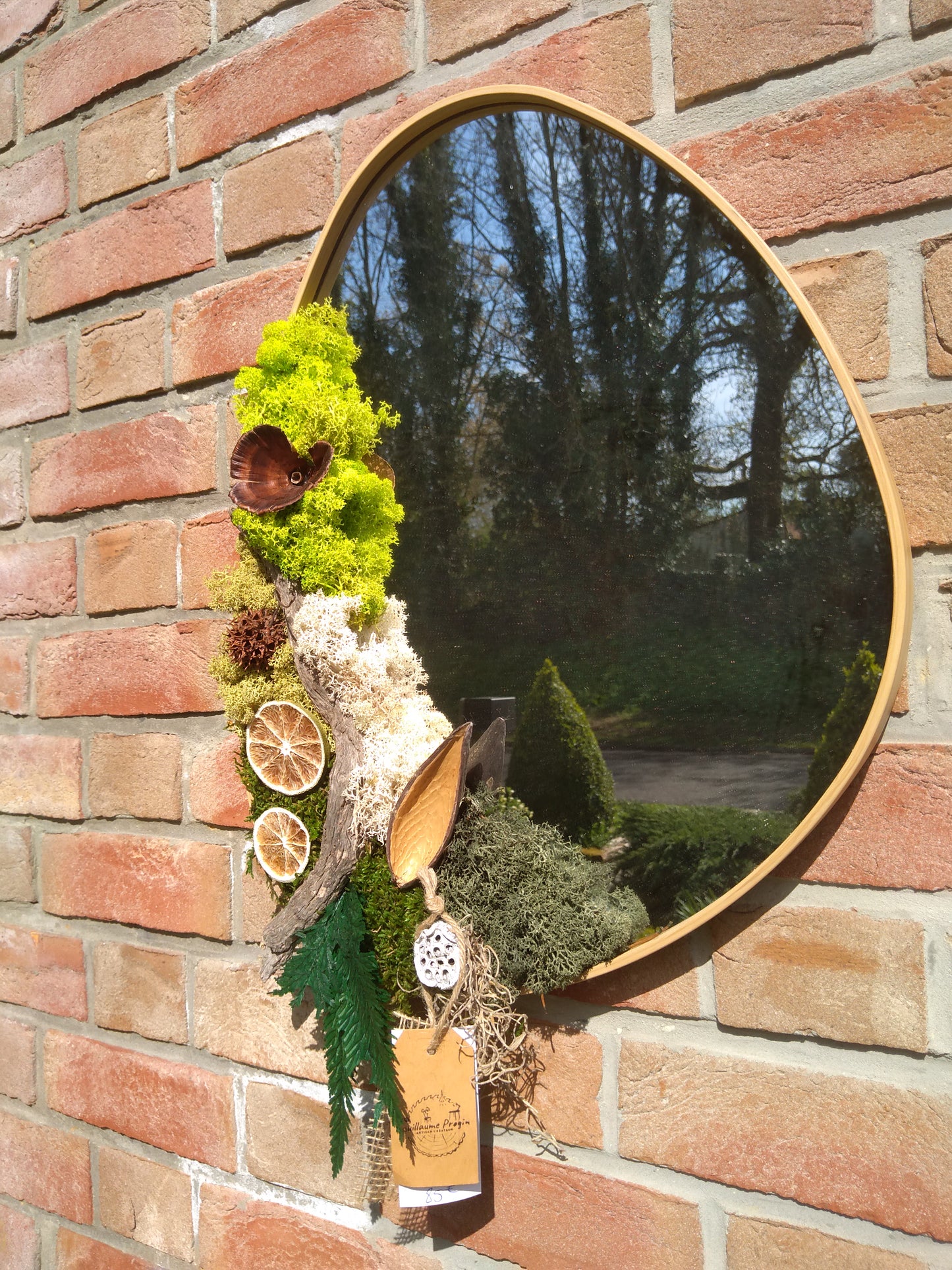 Miroir végétal stabilisé 50x40cm