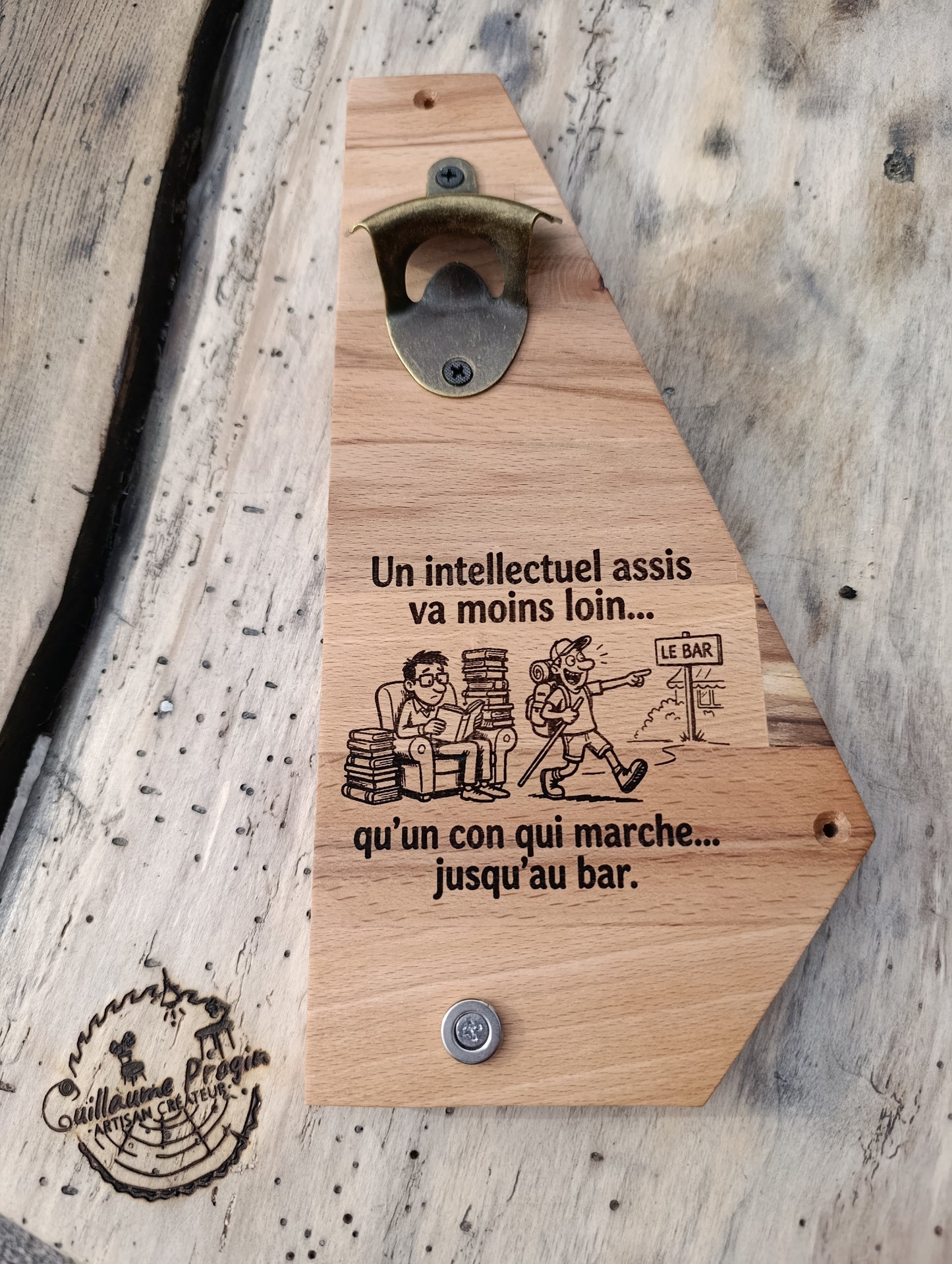 Décapsuleur humoristique intellectuel vs con 😁