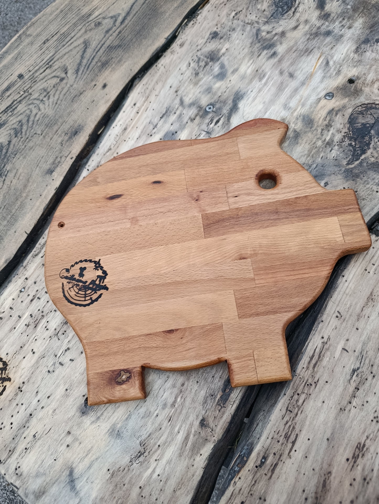 Planche à découper cochon 35cmx30cm