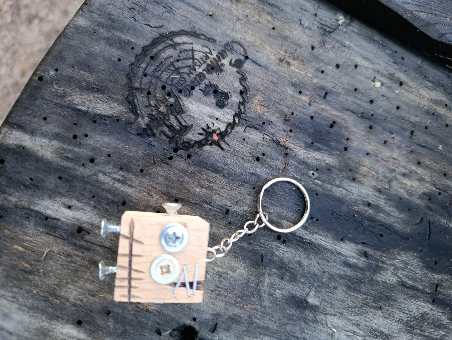 Porte clés robot zombie 3cmx3cm