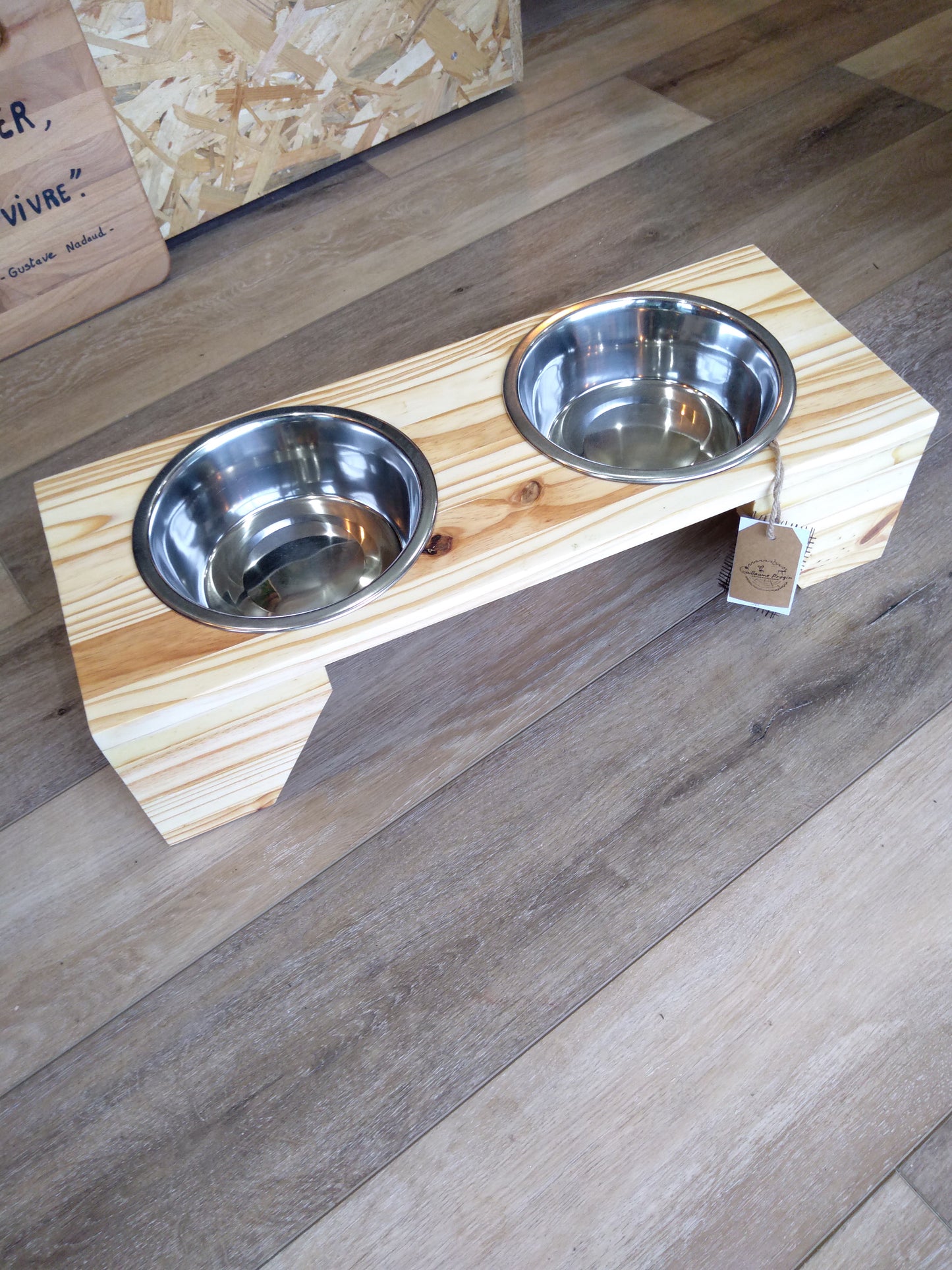 Support gamelle pour chien