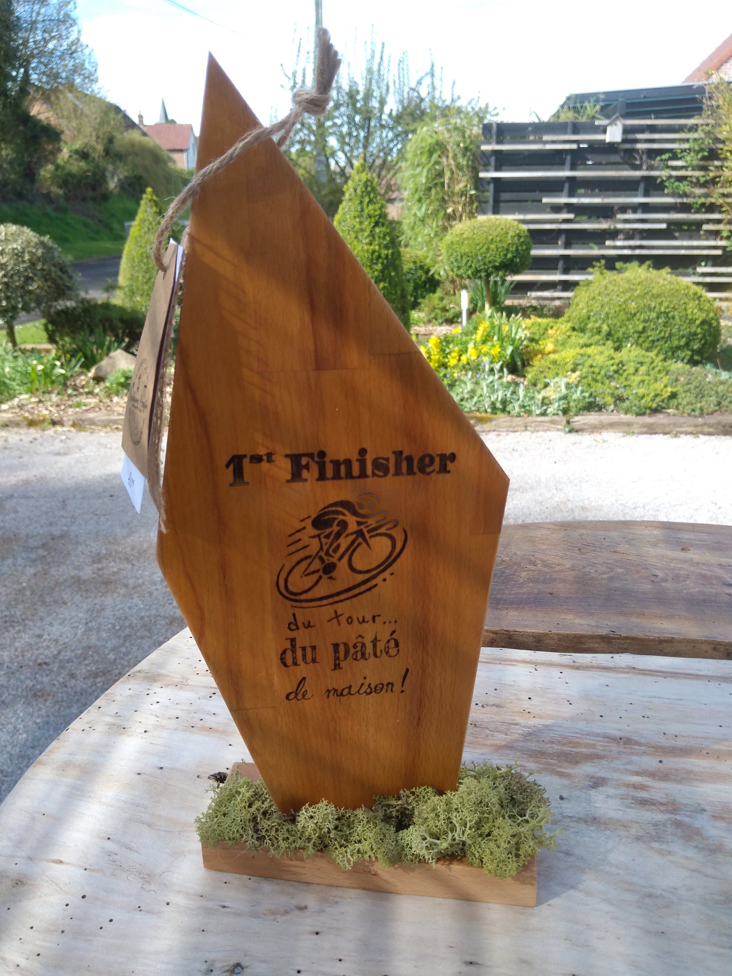 Trophée humoristique vélo