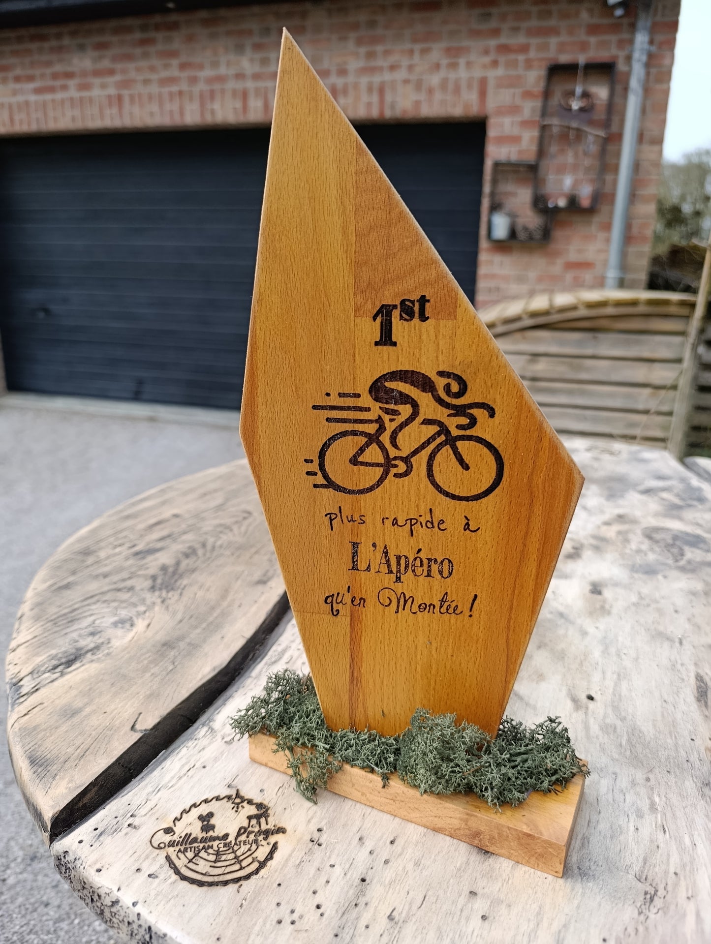 Trophée humoristique vélo