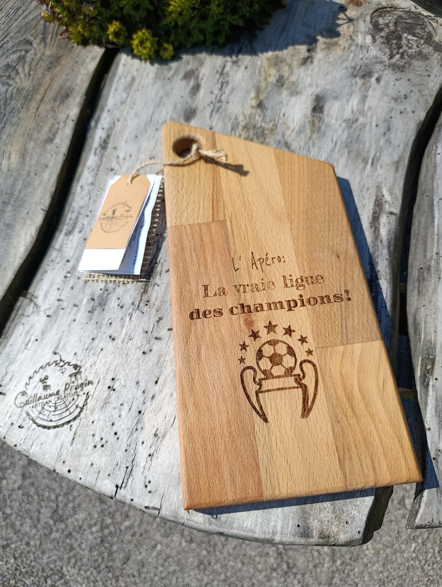 Planche à découper "ligue des champions"