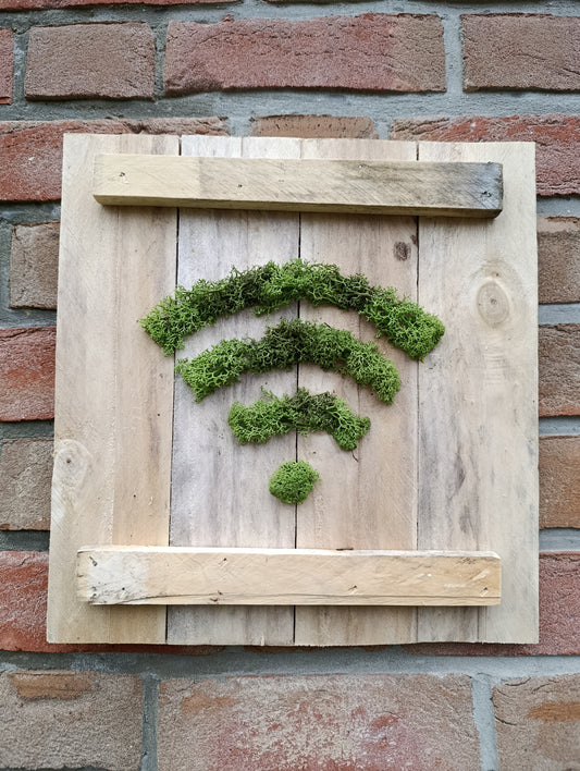 Cadre végétal "wifi"