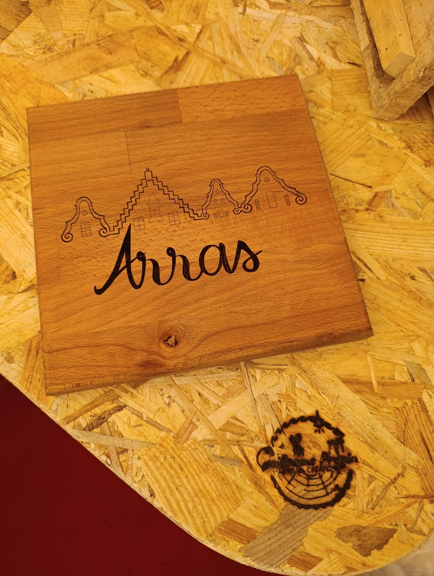 Dessous de plat "Maisons d'Arras" 20x20cm