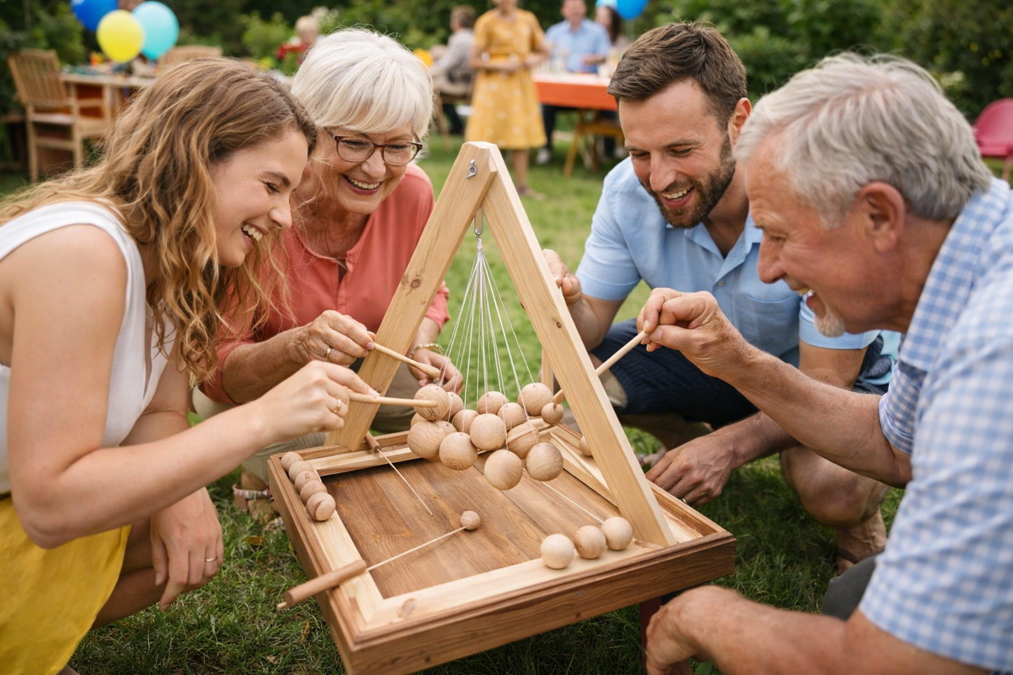 Galactica disponible à la vente et à la location 15eur) jour où weekend 
"Jeu en bois Galactica – Jeu d’adresse et d’équilibre – Grand jeu en bois artisanal – Idéal animation et location"