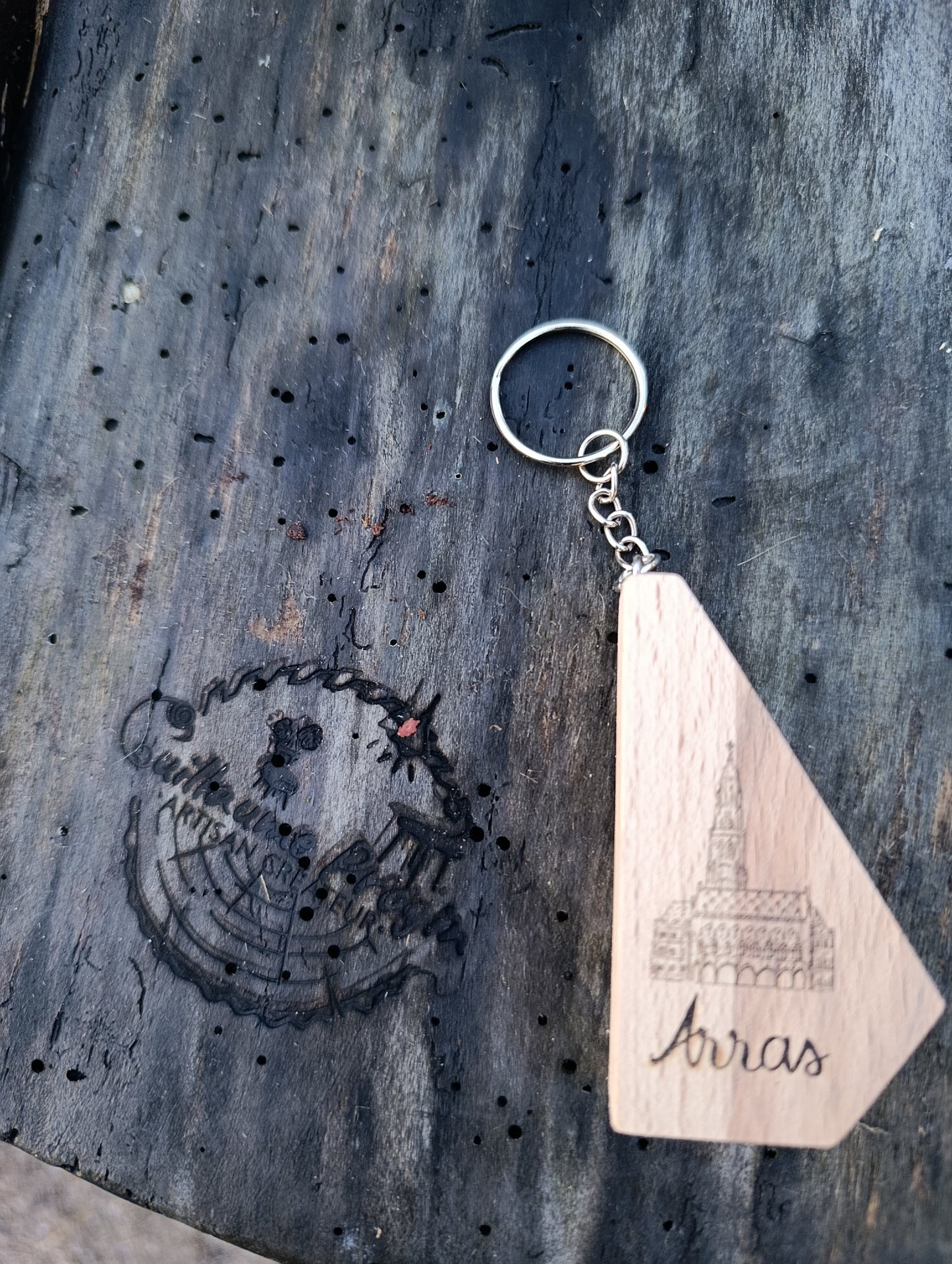 Porte clés beffroi Arras 6x3,5,1,8cm