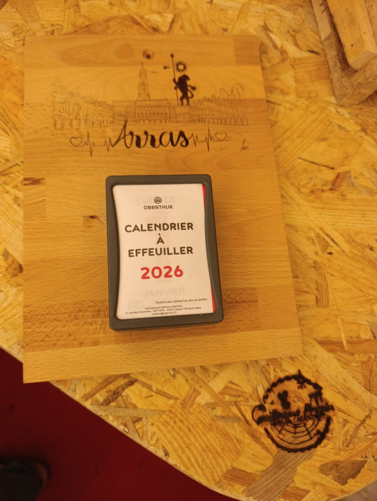 Calendrier à effeuiller "place d'Arras"