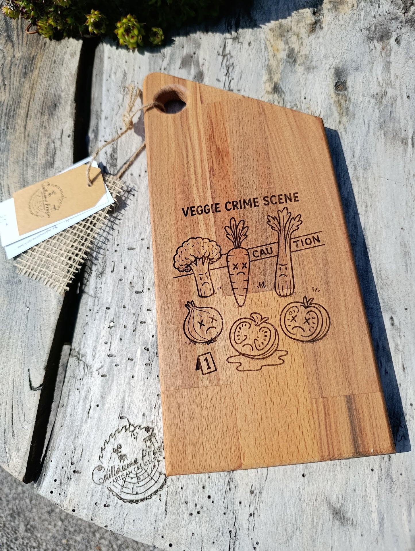 Planche à découper "scène de crime"
