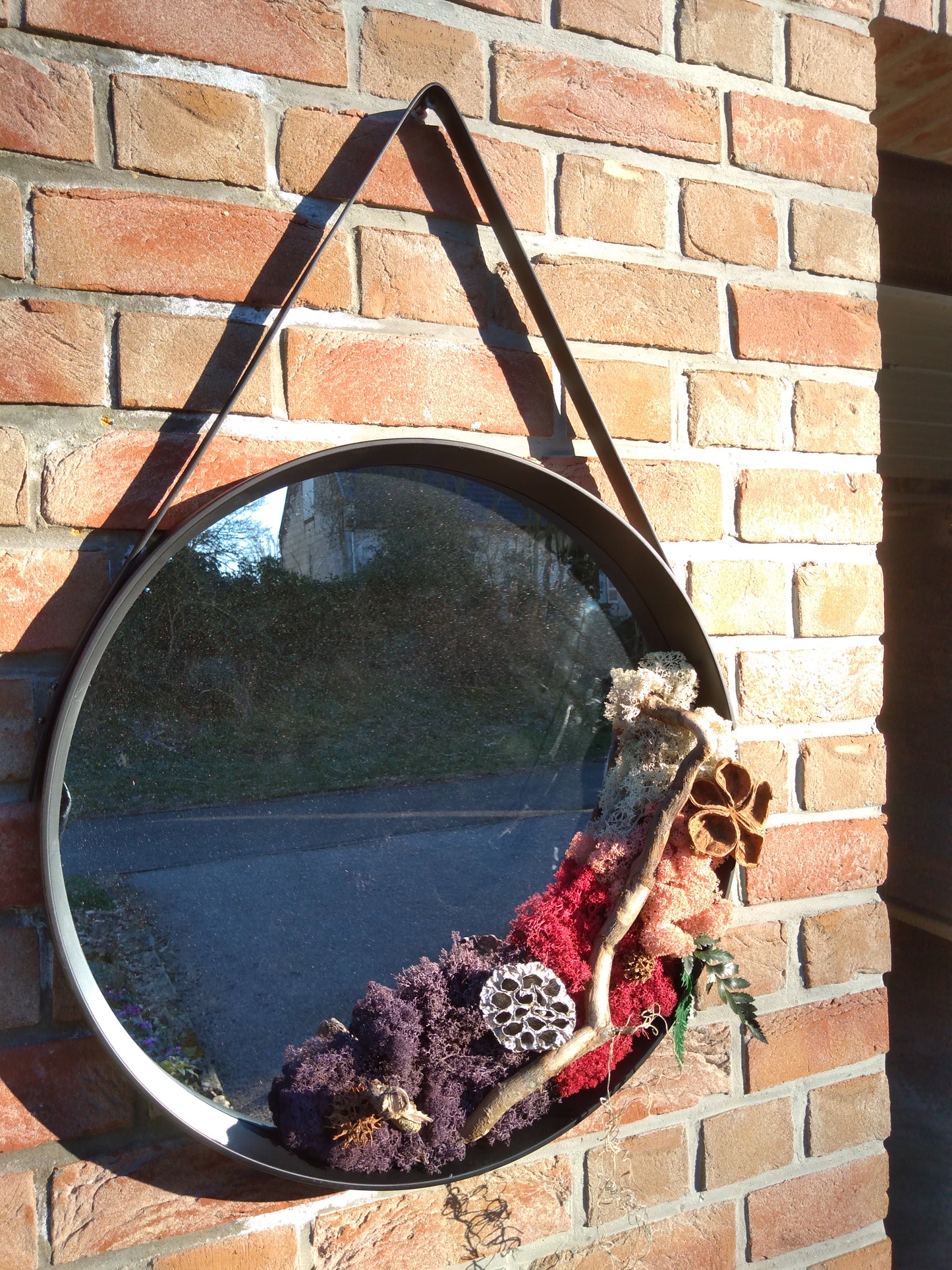 mirroir végétal stabilisé diamètre 50cm