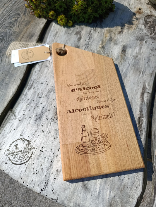 Planche à découper "ici on ne boit pas d'alcool "