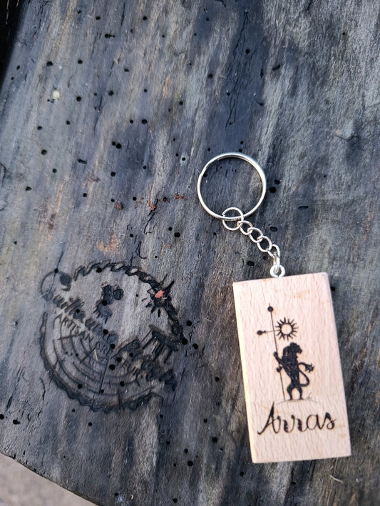 Porte clés lion d'Arras 5x3x1cm