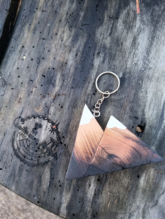 Porte clés montagnes 8x6cm
