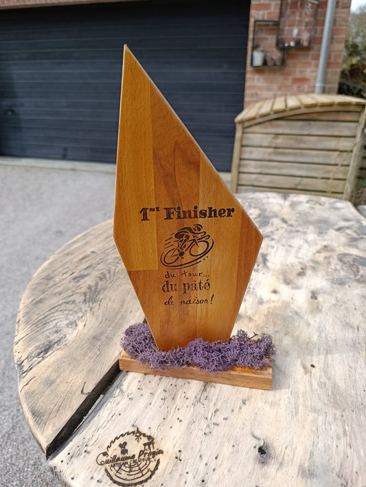 Trophée humoristique "vélo"