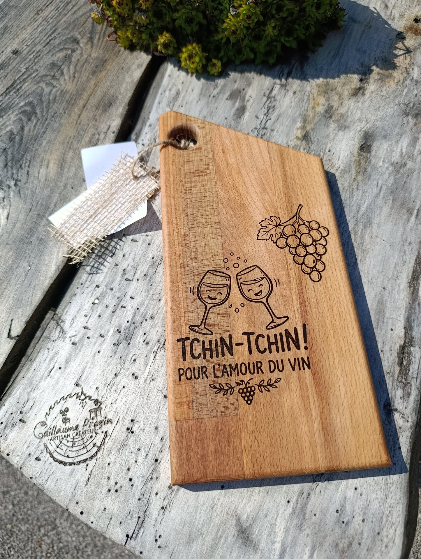 Planche à découper "tchin-tchin"