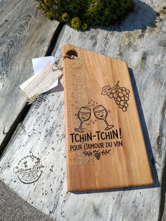 Planche à découper "tchin-tchin"
